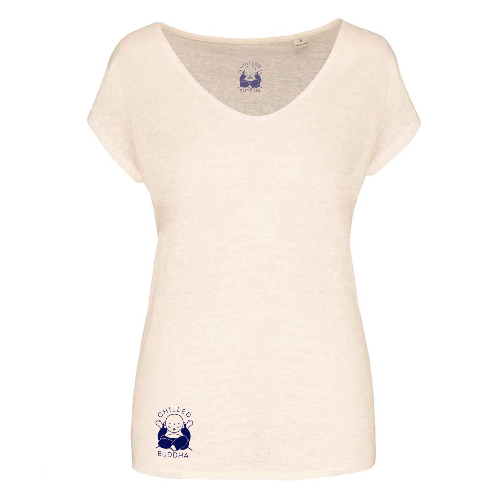 Fitted V-neck Linen T-shirt (special order from Portugal)