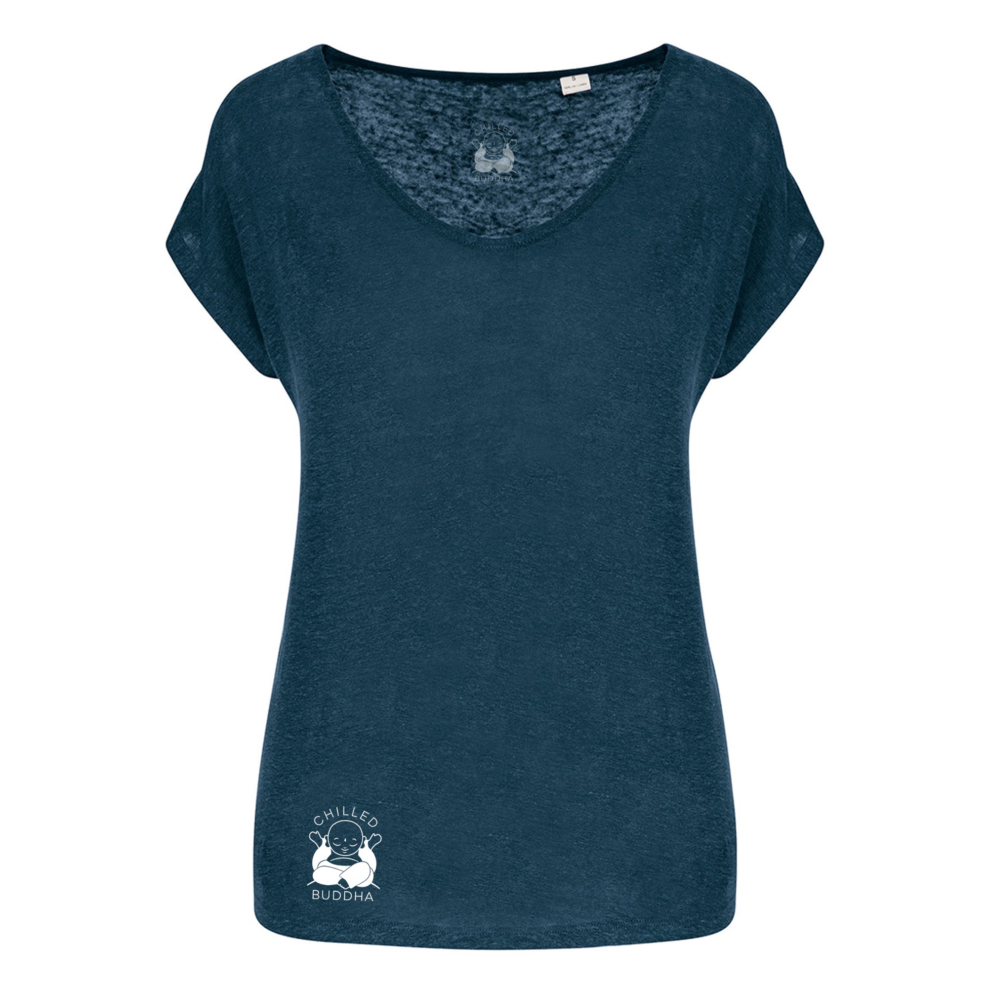 Fitted V-neck Linen T-shirt (special order from Portugal)