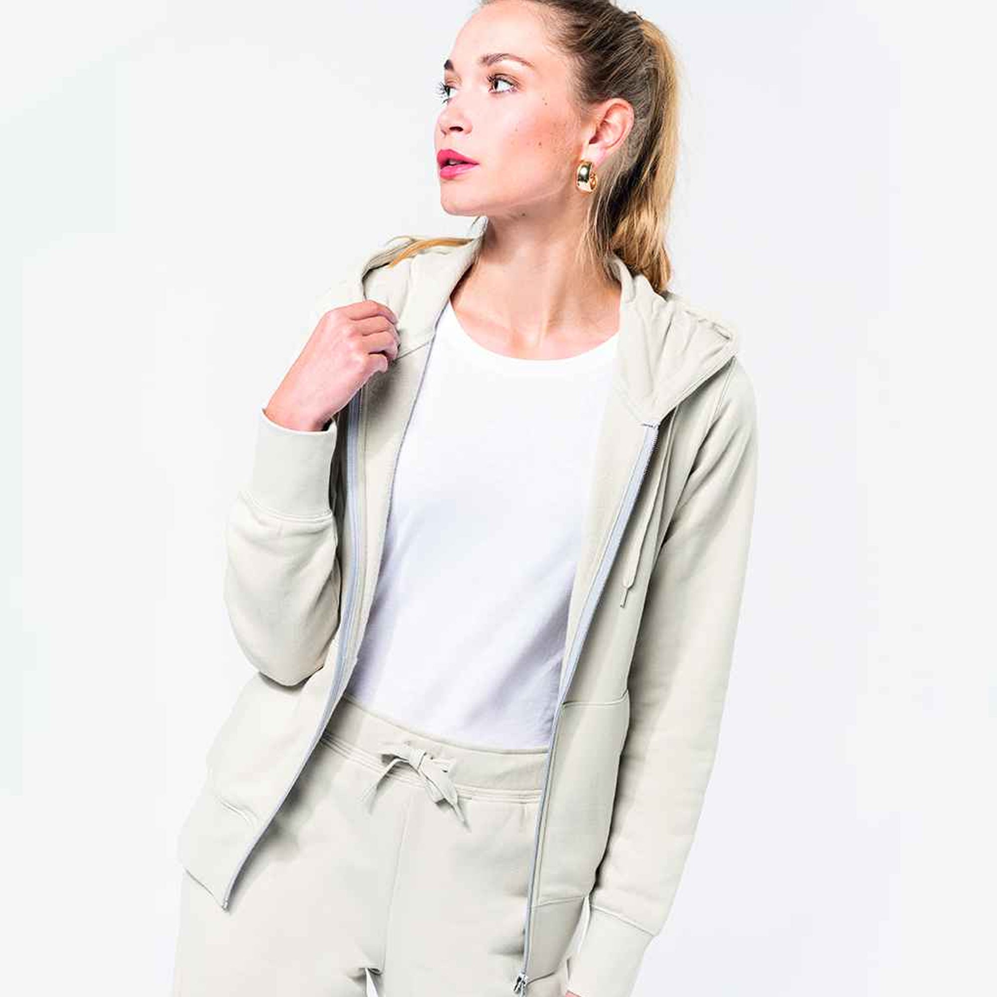 Organic Fitted Zip Hoodie